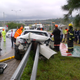 Illustration for article titled BMW Driver Somehow Survived This Guardrail Impaling Without A Scratch
